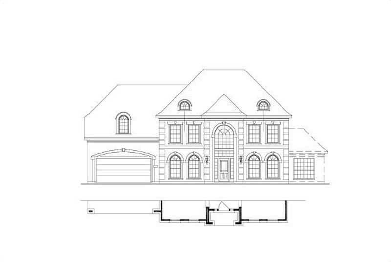 5-Bedroom, 4029 Sq Ft Luxury House Plan - 156-1441 - Front Exterior