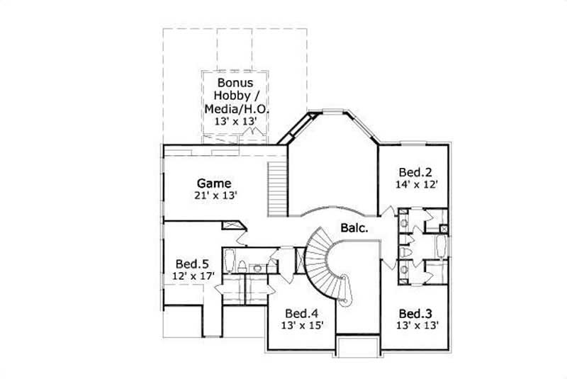 SECOND STORY FLOOR PLAN