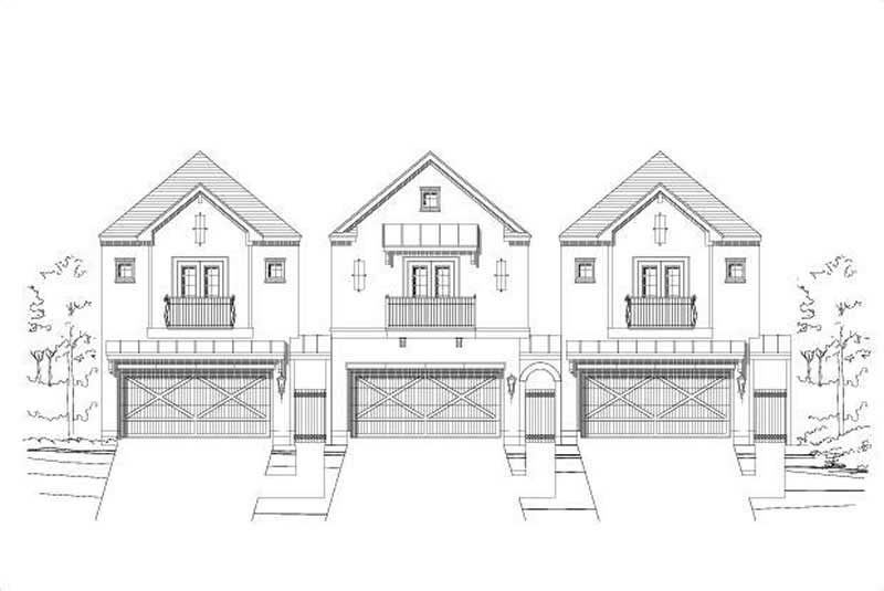 3-Bedroom, 2607 Sq Ft Traditional Home Plan - 156-1463 - Main Exterior