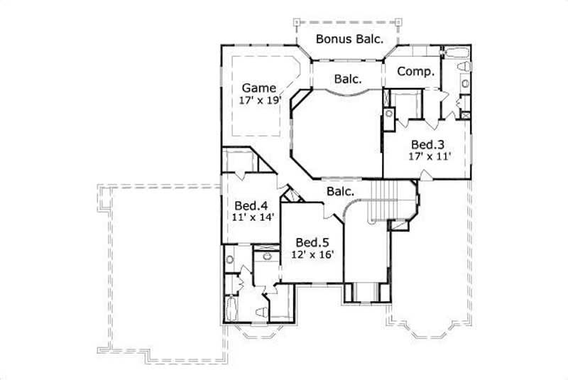 SECOND STORY FLOOR PLAN