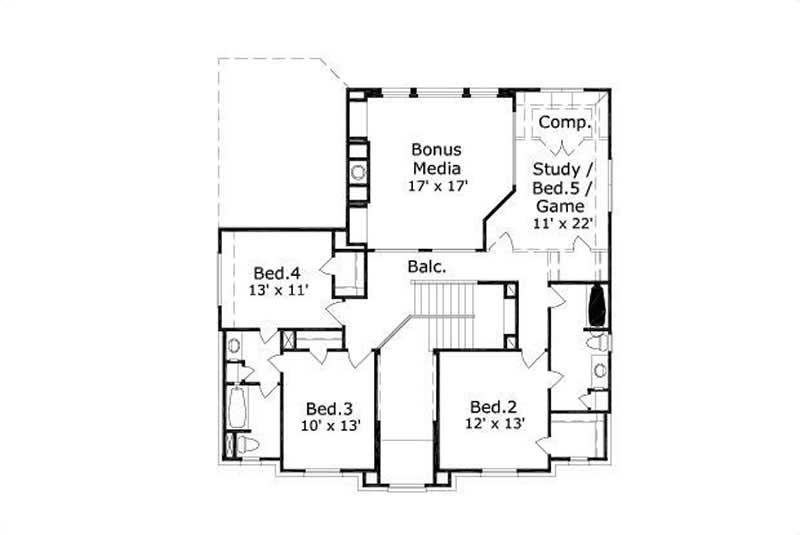 SECOND STORY FLOOR PLAN