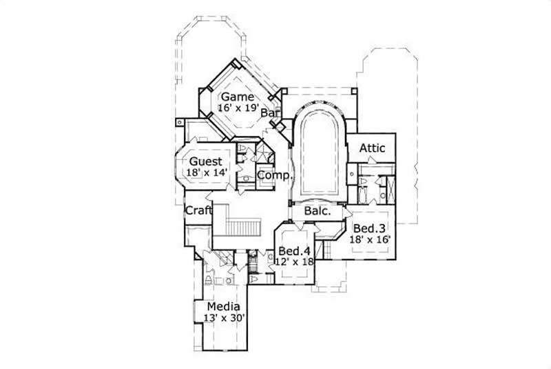 SECOND STORY FLOOR PLAN