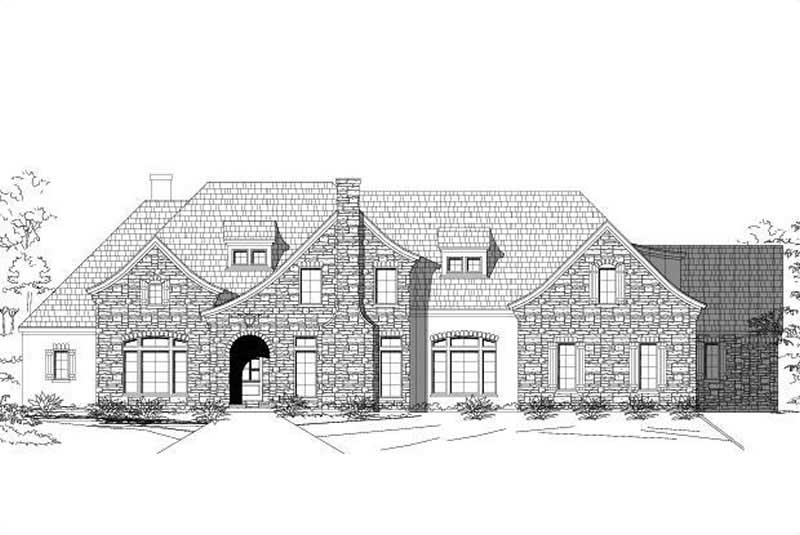5-Bedroom, 6529 Sq Ft Country Home Plan - 156-1481 - Main Exterior