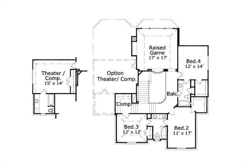 SECOND LEVEL FLOOR PLAN