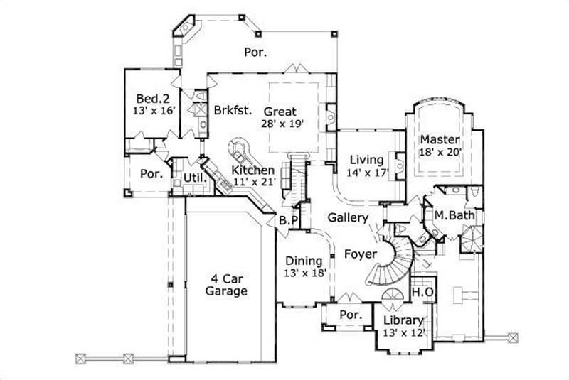 MAIN LEVEL FLOOR PLAN