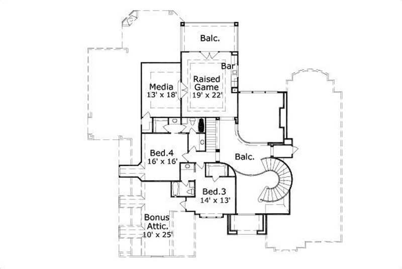 SECOND LEVEL FLOOR PLAN