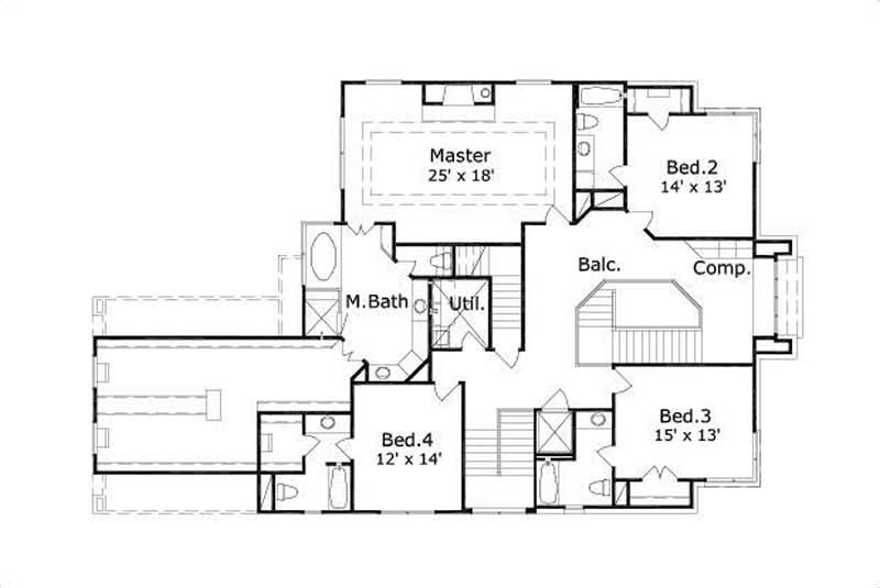 SECOND LEVEL FLOOR PLAN