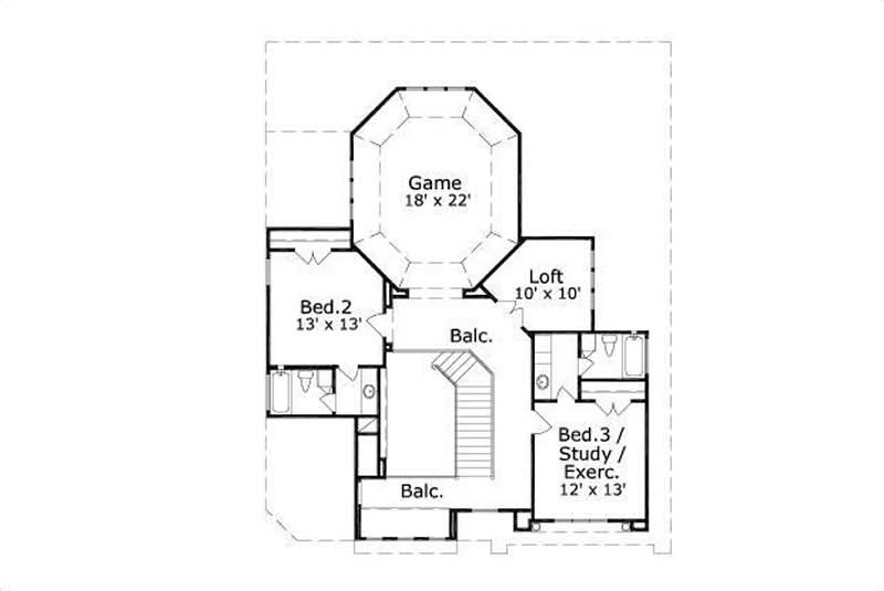 SECOND LEVEL FLOOR PLAN