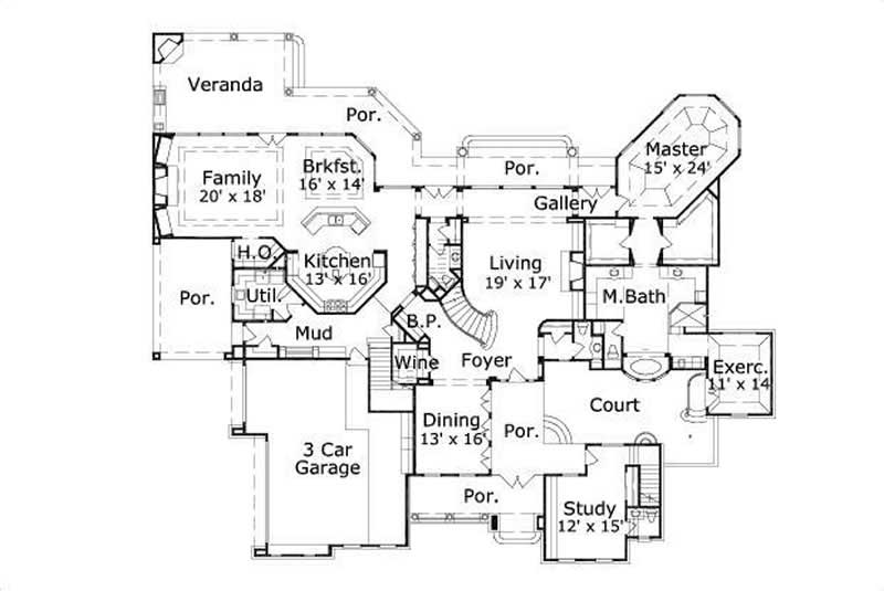 MAIN LEVEL FLOOR PLAN