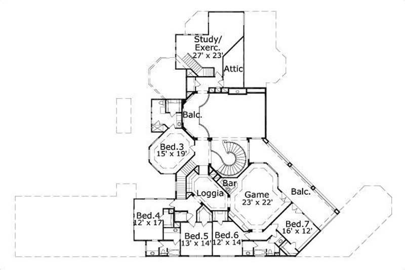 SECOND LEVEL FLOOR PLAN