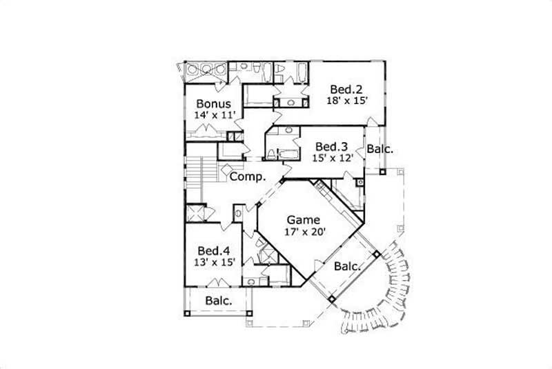 SECOND LEVEL FLOOR PLAN