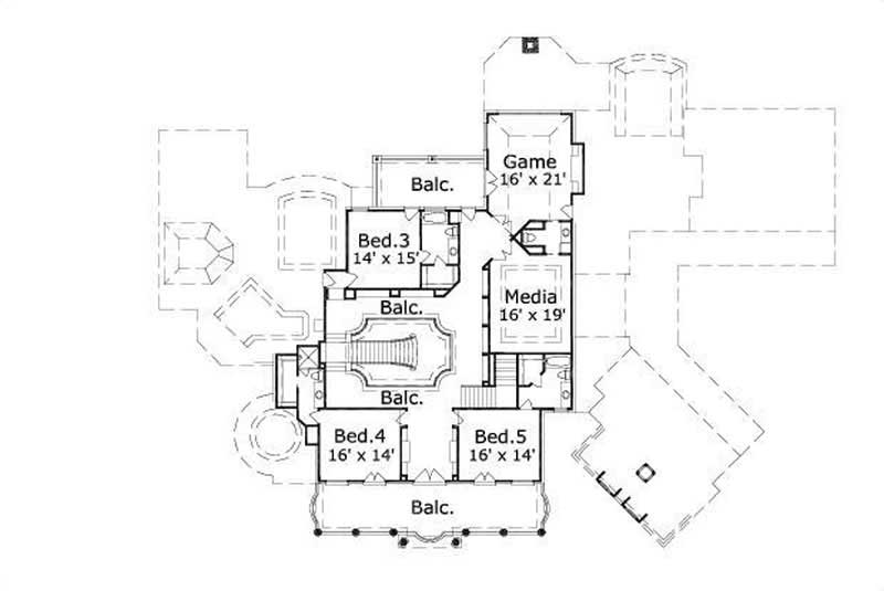 SECOND LEVEL FLOOR PLAN