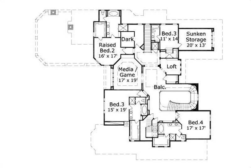 SECOND LEVEL FLOOR PLAN