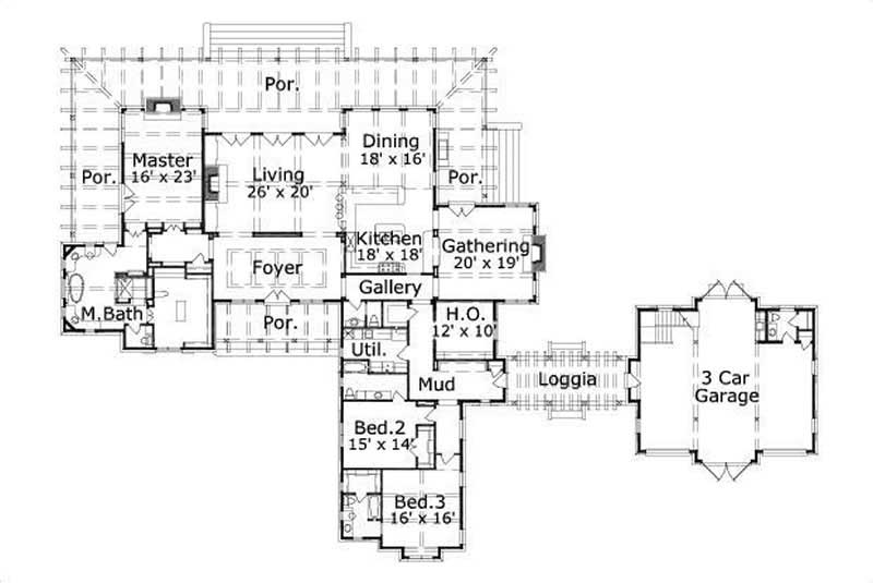 MAIN LEVEL FLOOR PLAN