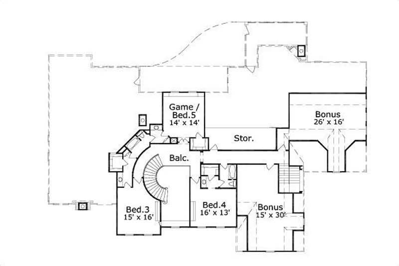 SECOND LEVEL FLOOR PLAN