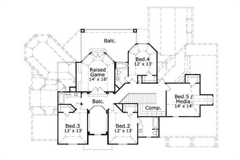SECOND LEVEL FLOOR PLAN