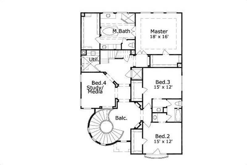 SECOND LEVEL FLOOR PLAN