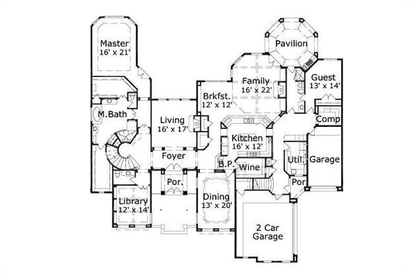 MAIN LEVEL FLOOR PLAN