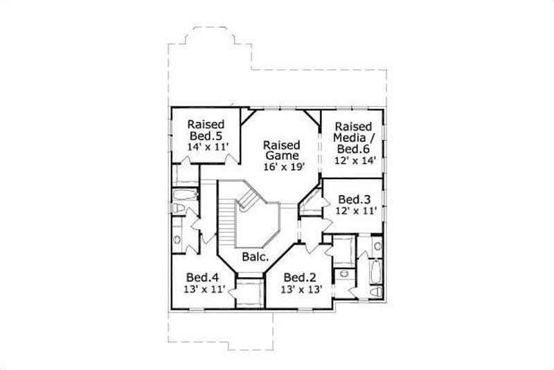 SECOND LEVEL FLOOR PLAN