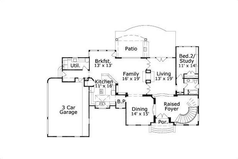 MAIN LEVEL FLOOR PLAN