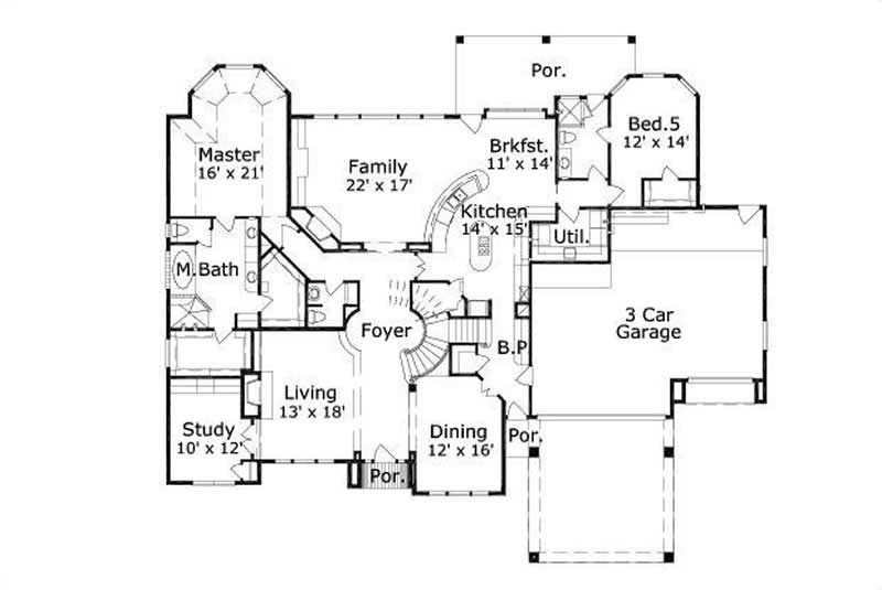 MAIN LEVEL FLOOR PLAN