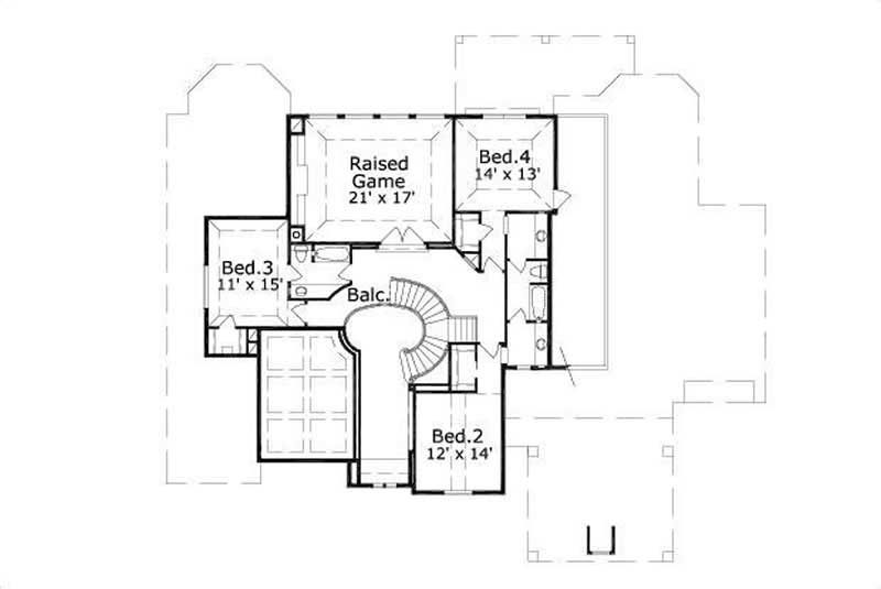 SECOND LEVEL FLOOR PLAN