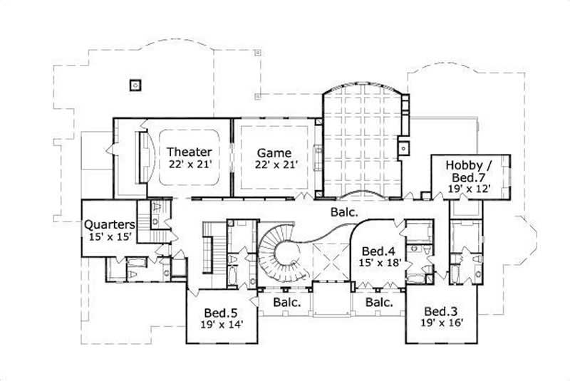 SECOND LEVEL FLOOR PLAN