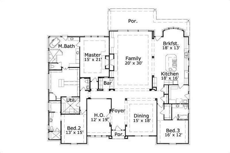 MAIN LEVEL FLOOR PLAN