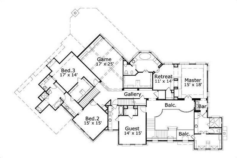 SECOND LEVEL FLOOR PLAN
