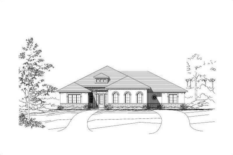 4-Bedroom, 3285 Sq Ft Ranch Home Plan - 156-1569 - Main Exterior