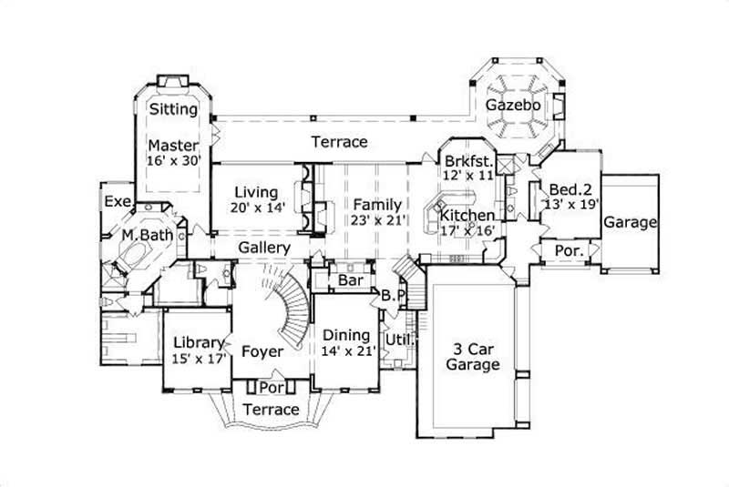 MAIN LEVEL FLOOR PLAN