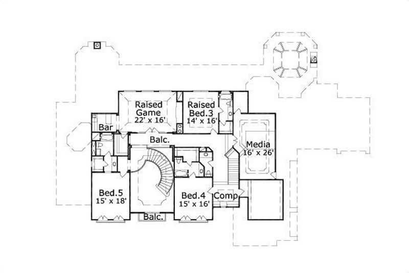 SECOND LEVEL FLOOR PLAN