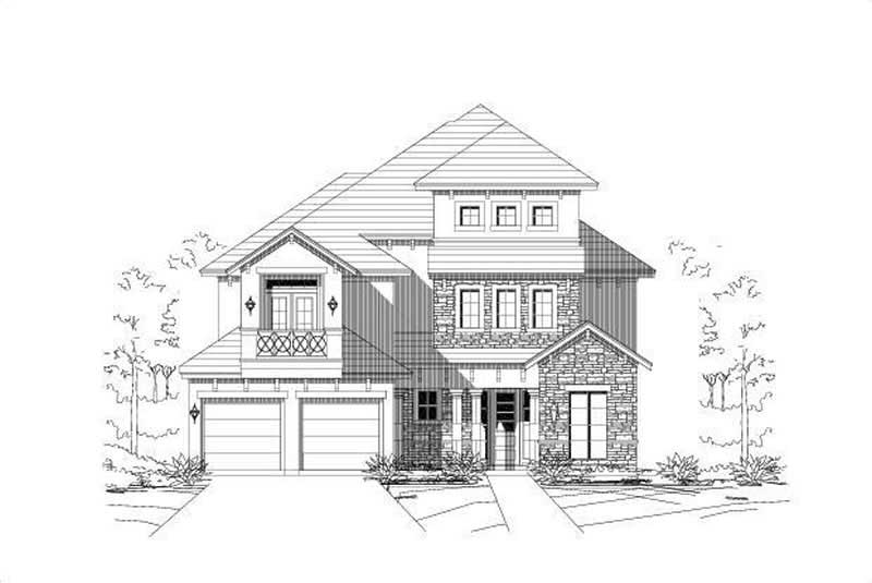 3-Bedroom, 4170 Sq Ft European Home Plan - 156-1574 - Main Exterior