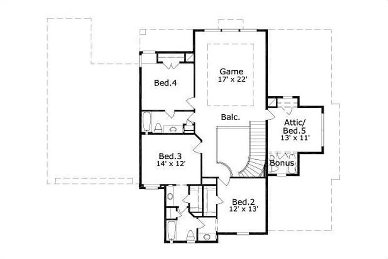 SECOND LEVEL FLOOR PLAN