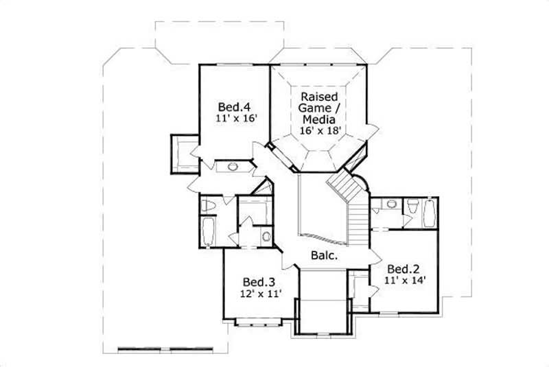 SECOND LEVEL FLOOR PLAN