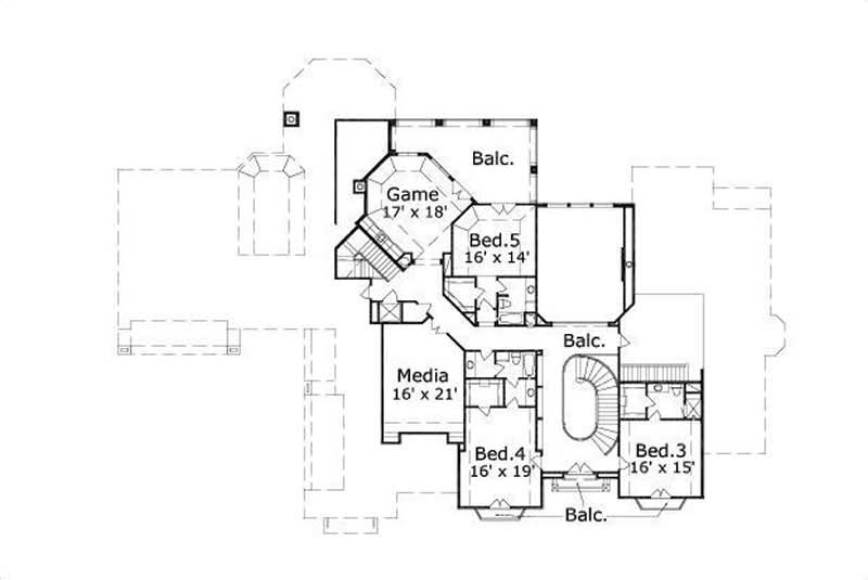 SECOND LEVEL FLOOR PLAN