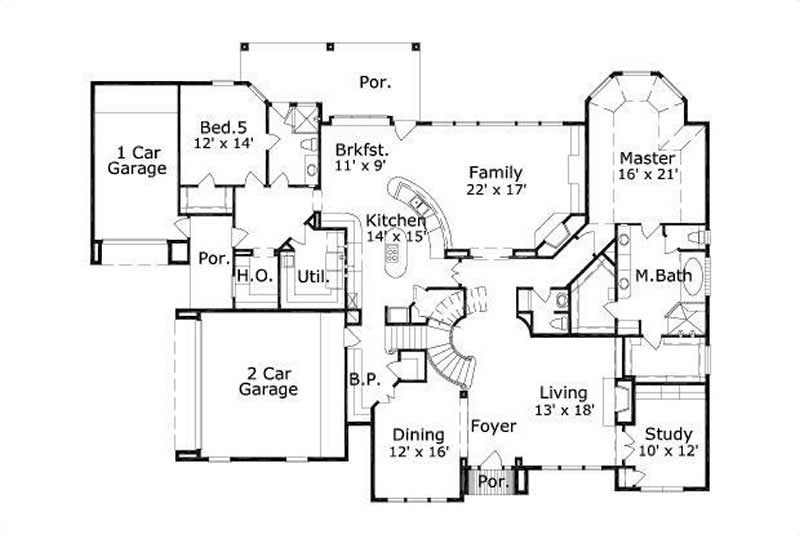 MAIN LEVEL FLOOR PLAN