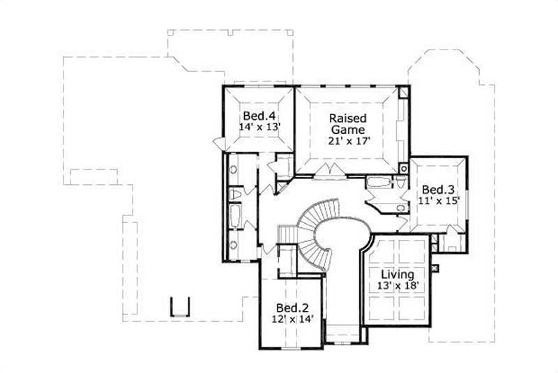 SECOND LEVEL FLOOR PLAN