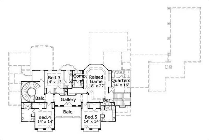SECOND LEVEL FLOOR PLAN