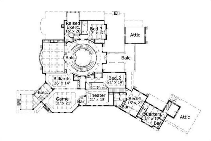 SECOND LEVEL FLOOR PLAN
