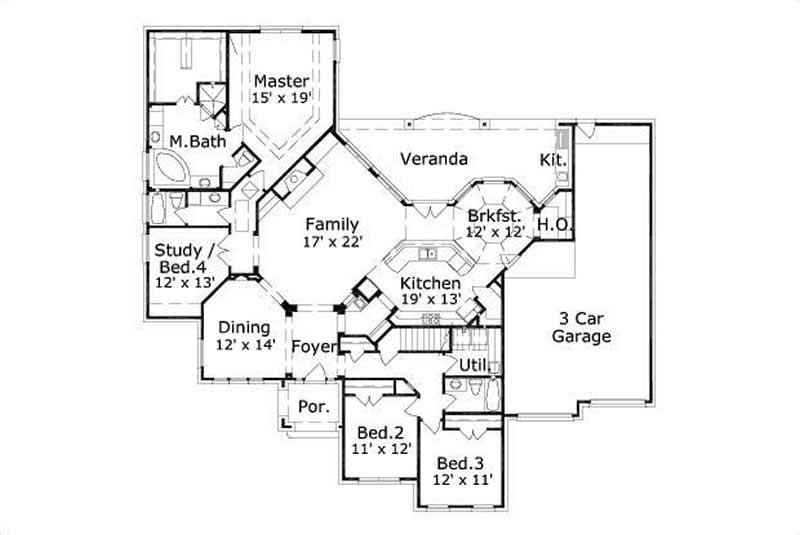 MAIN LEVEL FLOOR PLAN