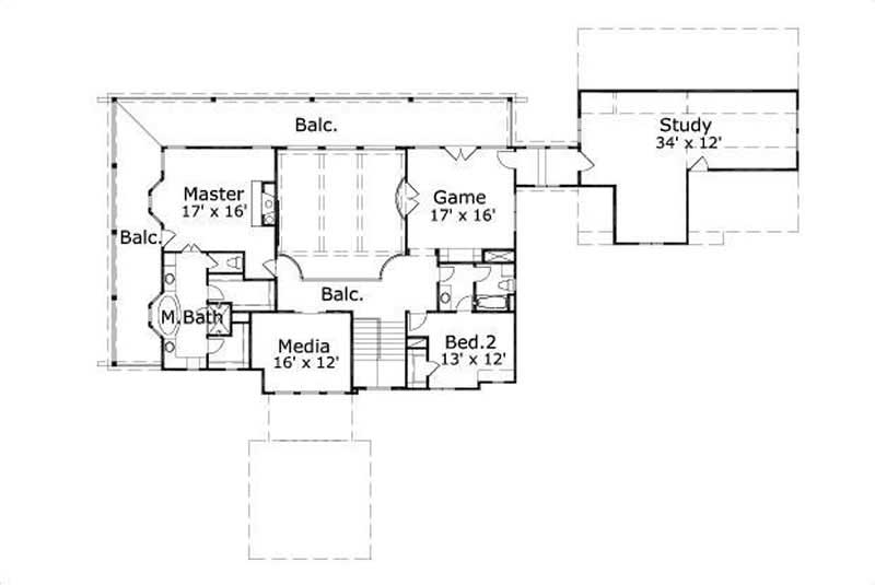 SECOND LEVEL FLOOR PLAN