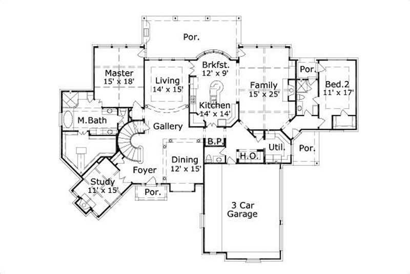 MAIN LEVEL FLOOR PLAN