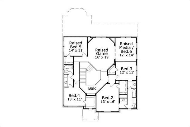 SECOND LEVEL FLOOR PLAN
