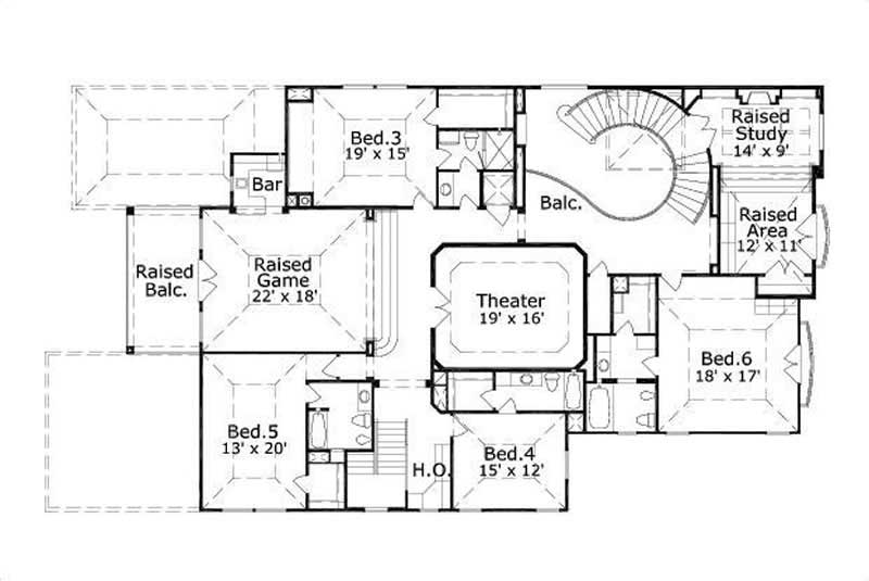 SECOND LEVEL FLOOR PLAN