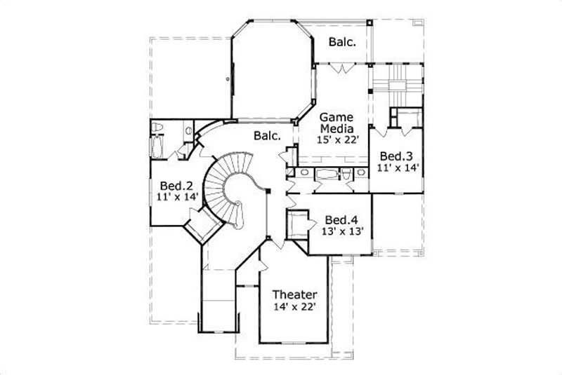 SECOND LEVEL FLOOR PLAN