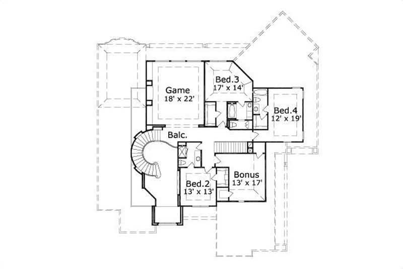 SECOND LEVEL FLOOR PLAN