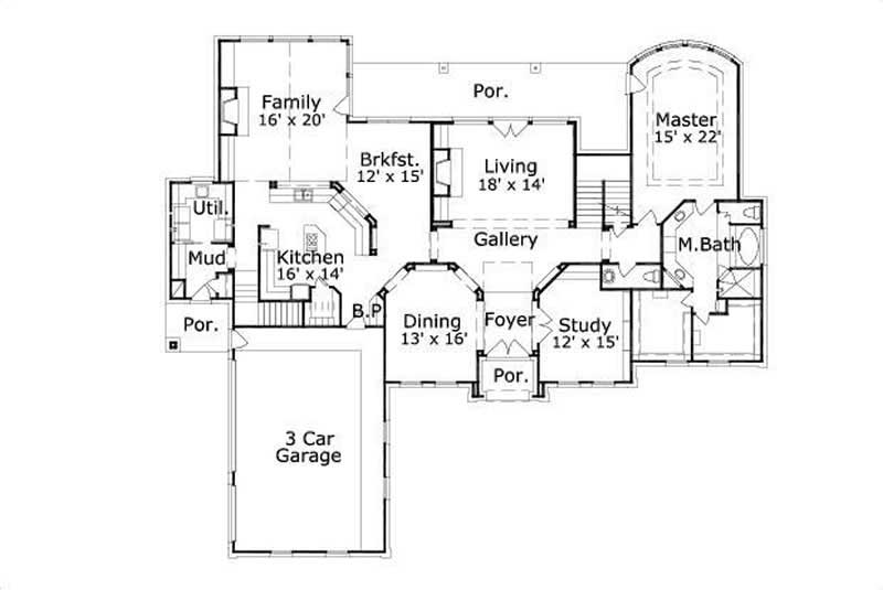 MAIN LEVEL FLOOR PLAN