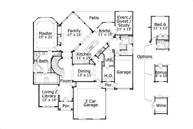 MAIN LEVEL FLOOR PLAN
