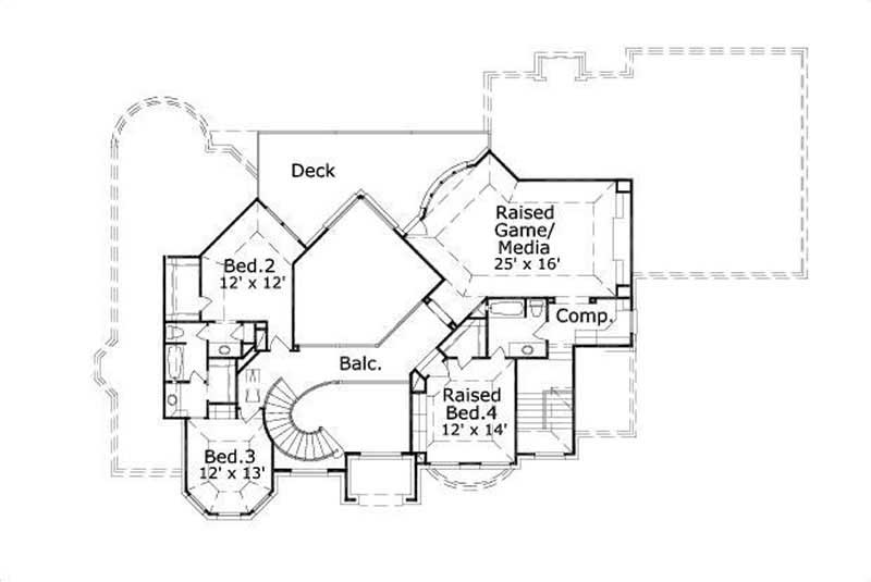 SECOND LEVEL FLOOR PLAN